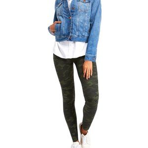 SPANX green camo Look at Me Now Seamless Leggings